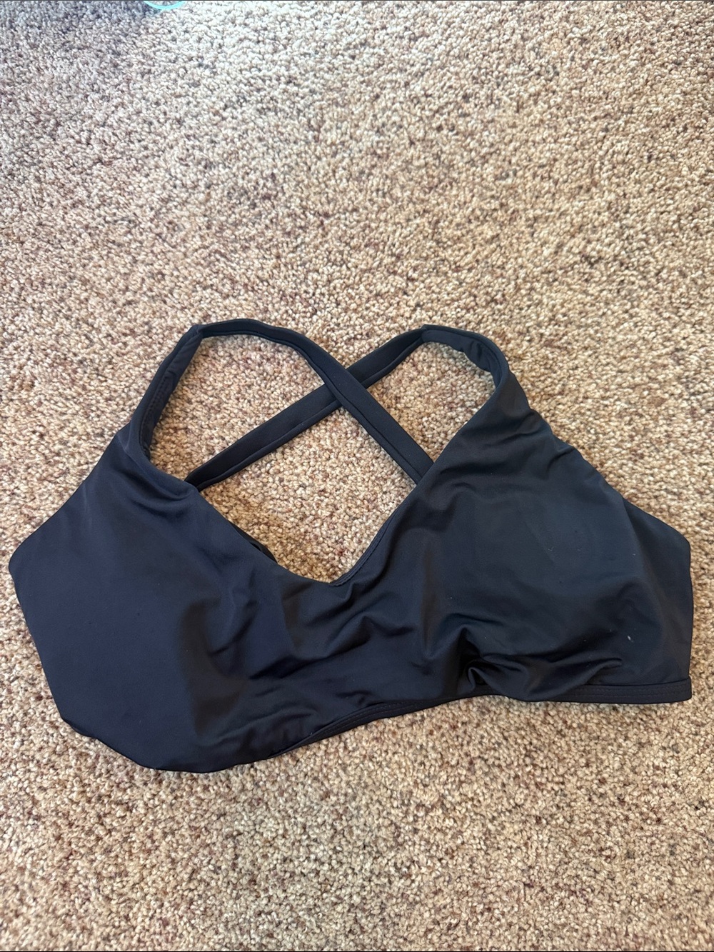 Andie size S-DD Black Cross-Back swim top